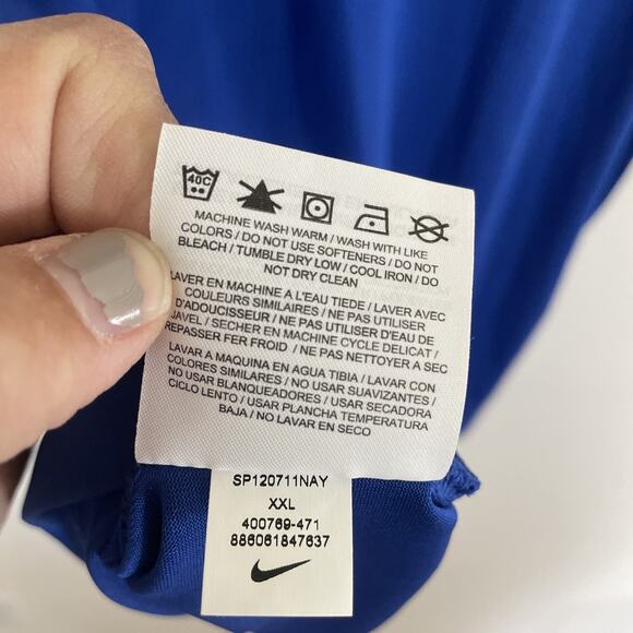 Nike Golf Tour Performance Dri-Fit Polo Shirt Blue-2XL-Kendrick Course-NWOT - Picture 10 of 10